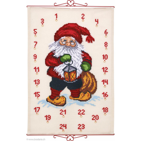 Permin, kit facile Calendrier de l'Avent Père-Noël et animaux de la forêt (PE34-9530)
