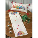 Permin, kit facile chemin de table Chouettes (PE75-4839)