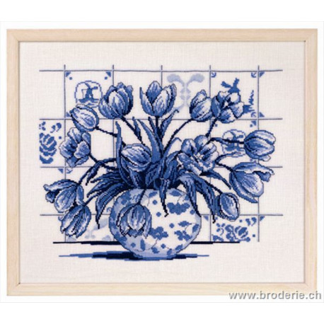 Permin, kit tulipes indigo (PE70-6311)