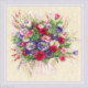 Riolis, kit Bouquet with Eustoma and Gypsophila (RI1947)