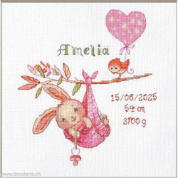 Riolis, kit Girl Birth Sampler (RI1029)