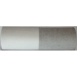 Vaupel, bande à broder Lin 20cm moitié blanc moitié ficelle (2025-200900)