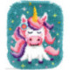Vervaco, kit tapis modelé au point noué Licorne (PN0233650)