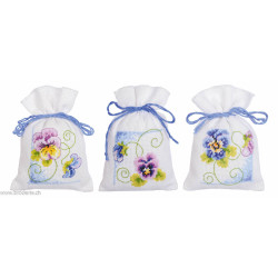 Vervaco, kit 3 sachets Violettes (PN0145811)