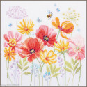 Vervaco, kit au point compté Coquelicots et fleurs sauvages (PN0224161)
