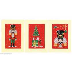 Vervaco, kit carte de voeux Casse-noix lot de 3 (PN0231075)