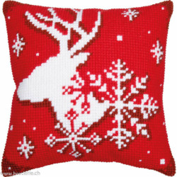 Vervaco, kit coussin au point de croix Cerf de Noël (PN0207161)