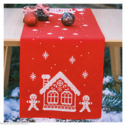 Vervaco, kit imprimé chemin de table Gingerhouse (PN0233603)
