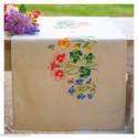 Vervaco, kit imprimé chemin de table Meadow Flowers (PN0222518)