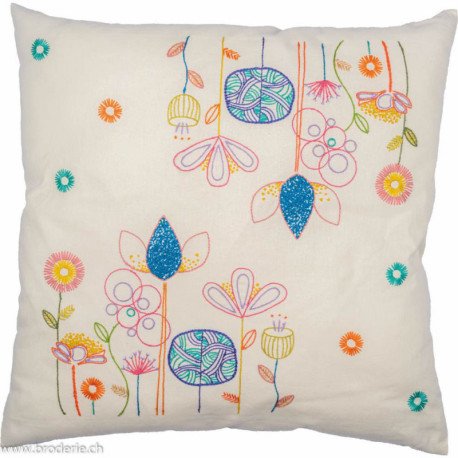 Vervaco, kit imprimé coussin Stylish Florals (PN0222452)
