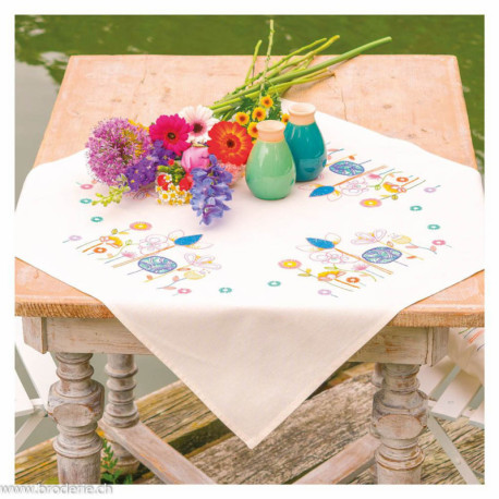 Vervaco, kit imprimé nappe Stylish Florals (PN0222440)