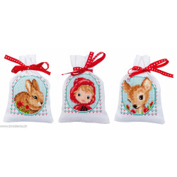Vervaco, Kit lot de 3 sachets Conte de fée (PN0155789)