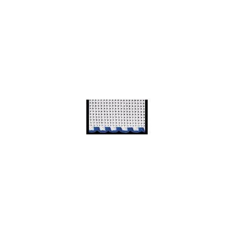 Zweigart, bande à broder Aïda blanc 10cm bordé bleu (7195-15)