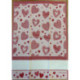 Stafil, Linge de cuisine rouge avec des coeurs (220172-1)