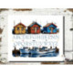 Isabelle Vautier, grille Les cabanes du port (ISA63)