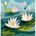 Bothy Thread, kit Long Stitch - Waterlilies (BOLSWL)
