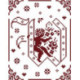 Couleur d'étoile, grille Mon Ange lettre W (CE0079W)