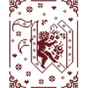 Couleur d'étoile, grille Mon Ange lettre W (CE0079W)
