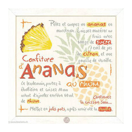 LiliPoints, Grille Gourmandise - Confiture d'ananas (G030)