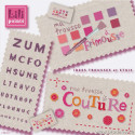 LiliPoints, Grille Idées pour trousse - 3 modèles (PC002)