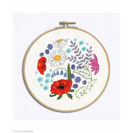 Bonheur des Dames, kit imprimé fleurs - Iris (BD1552)