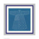 Bonheur des Dames, kit imprimé Sashico kimono sur fond bleu (BD3804)