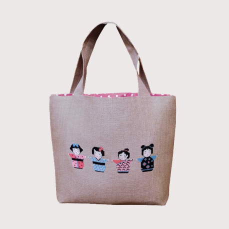 Bonheur des Dames, kit sac Kokeshis (BD8014)