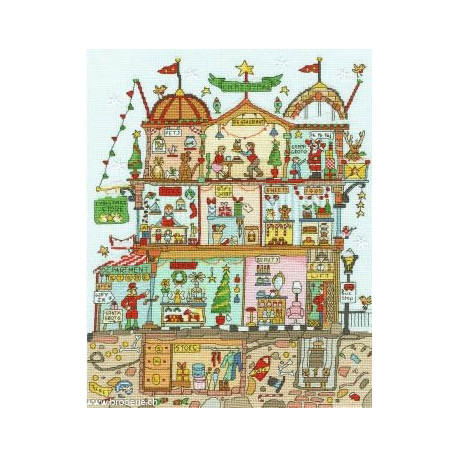 Bothy Threads, kit Cut Thru' Christmas Department Store (BOXCT38)