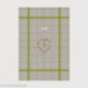 Bonheur des Dames, linge 100% en lin avec grille mai (BDTL05)