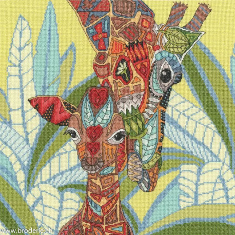 Bothy Threads, kit - Jewelled Giraffes (BOXSTU8)