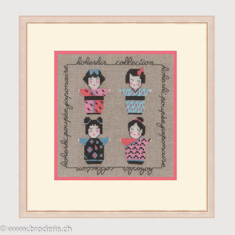 Bonheur des Dames, kit 4 Kokeshis (BD2268)