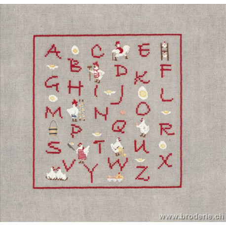 Bonheur des Dames, kit abc poules (BD1874)