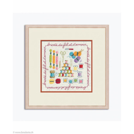 Bonheur des Dames, kit brodé de fil et d'amour (BD2278)