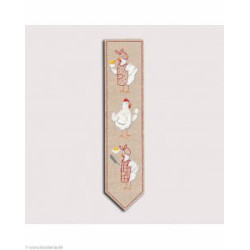 Bonheur des Dames, kit imprimé marque-page poules (BD4714)