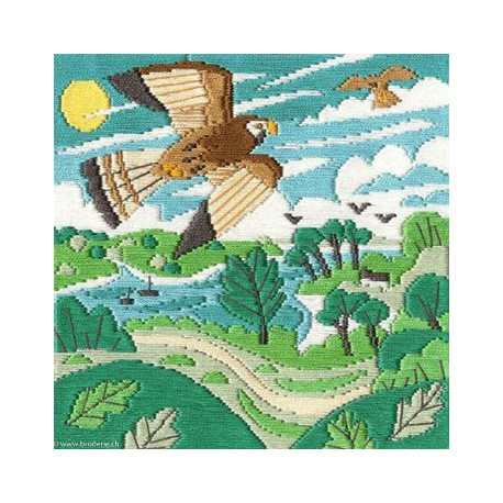 Bothy Thread, kit Long Stitch - Kestrels (BOSSMJ4)