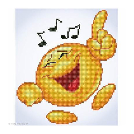 Diamond Dotz, kit diamant niveau 1 smiley musique (DD3020)