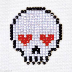 Diamond Dotz, kit diamant niveau 1- TETE DE MORT (DDS020)