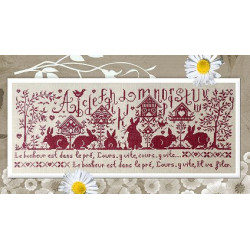 Isabelle Vautier, grille Le Bonheur est dans le pré (RV186)