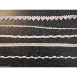 La Stéphanoise, galon coeurs blanc-écru vichy (S20643)