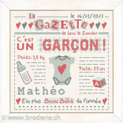 LiliPoints, Grille c'est un garçon (B014)