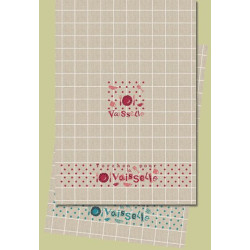 LiliPoints, Grille Modèle pour torchons - Vaisselle (D002)