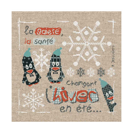 LiliPoints, Grille Montagne - hiver (H008)