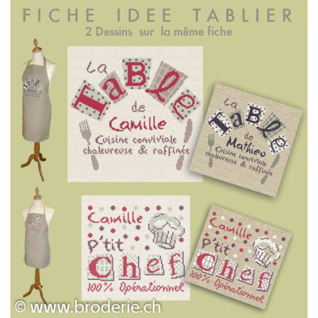 LiliPoints, Grille Motifs pour linges (D007)