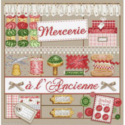 Madame la Fée, grille Mercerie à l'Ancienne (FEE063)
