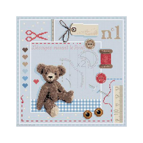 Madame la Fée, grille mini Oscar en bleu (FMINI126B)