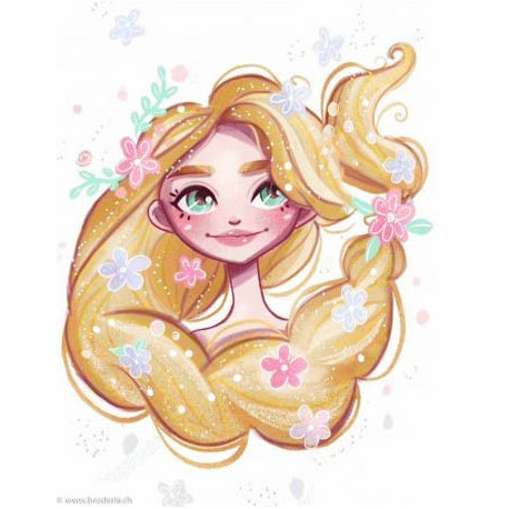 Wizardi, kit diamant Spring Princess (WIWD3009)