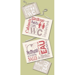 LiliPoints, Grille Panneaux de salle de bain et toilette (S004)