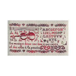 Isabelle Vautier, grille Do Ré Mi Fa Sol Musique (RV146)