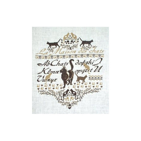 Isabelle Vautier, grille La maison des chats (V50014)