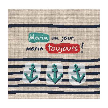 LiliPoints, Grille Atlantique - marin un jour .. (A006)